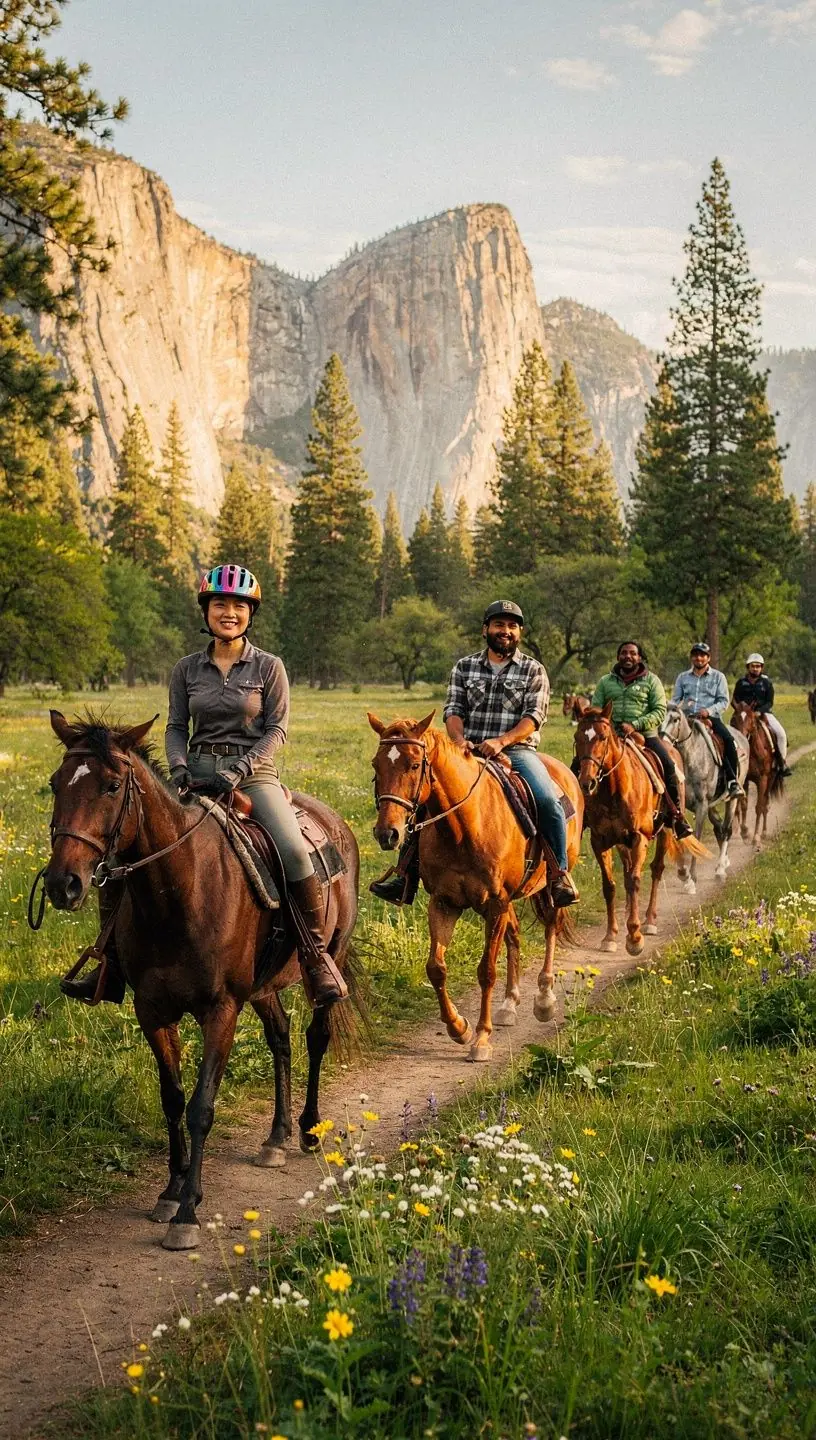 Группа друзей, отдыхающих у подножия скалы после долгого похода