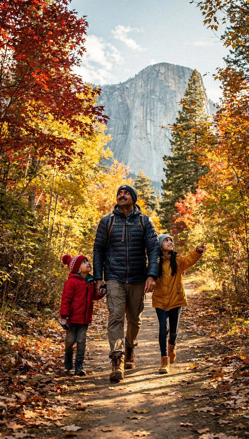 Экстремальный альпинист на гранитной стене в Йосемити.