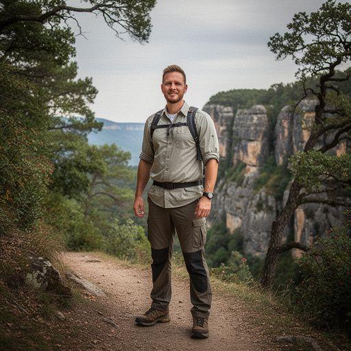 Пешеходная тропа через цветущие луга, ведущая к живописному виду на горы