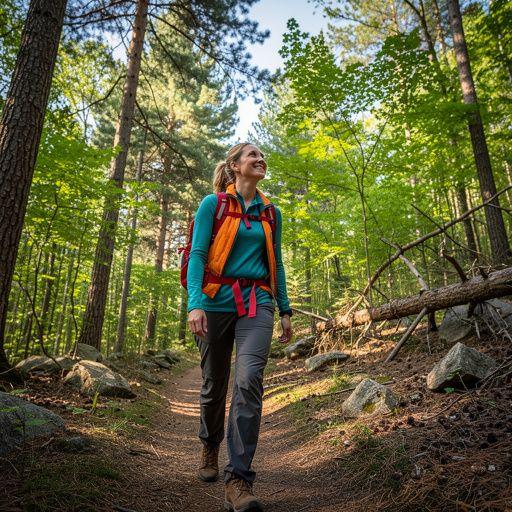 Скальный район, идеальный для альпинизма, с опытными скалолазами на вершине
